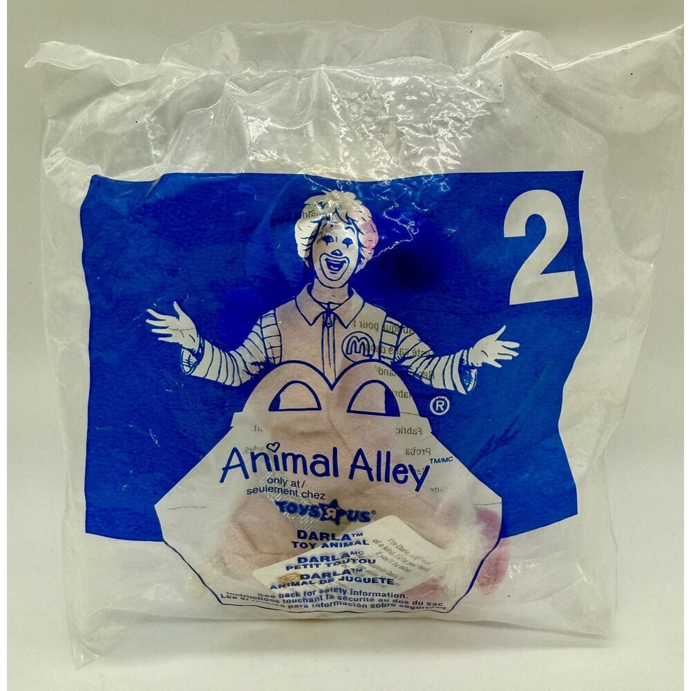 2001 McDonald's Animal‎ Alley No 2 Darla Unicorn Toys R Us Factory Sealed